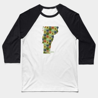 Vermont State Map Board Games Baseball T-Shirt